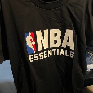 Fear Of God Essentials X NBA black crew neck
